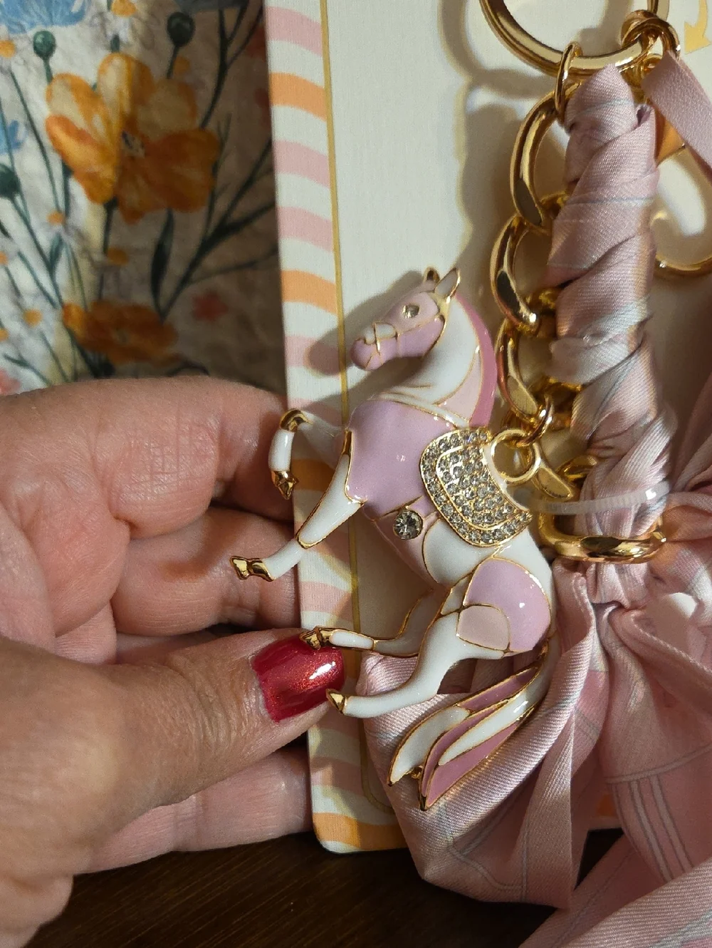 Piper K Horse Bag Charm & Key Chain NWOT - Picture 3 of 9